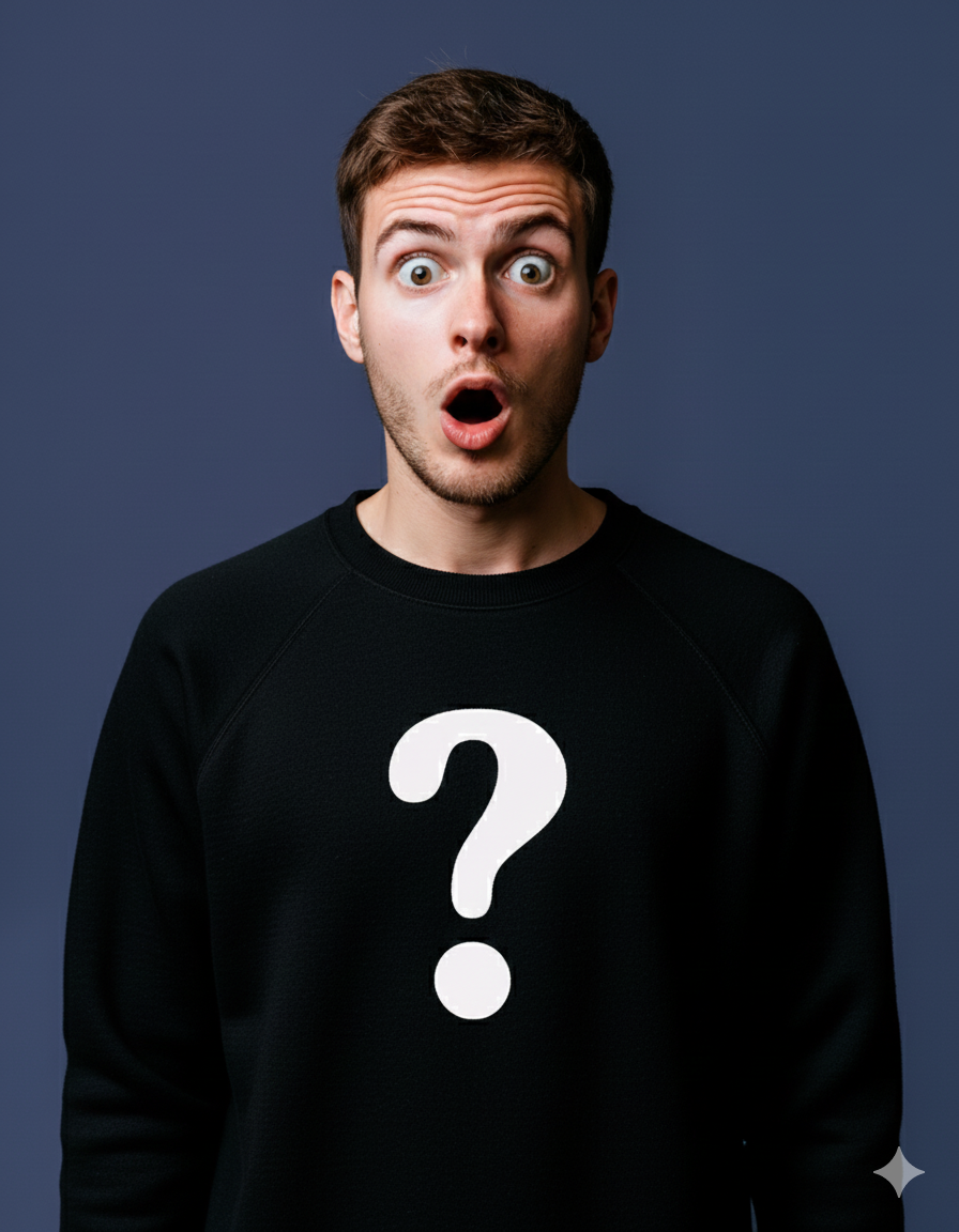 Sudadera Sin Capucha Sorpresa Hombre
