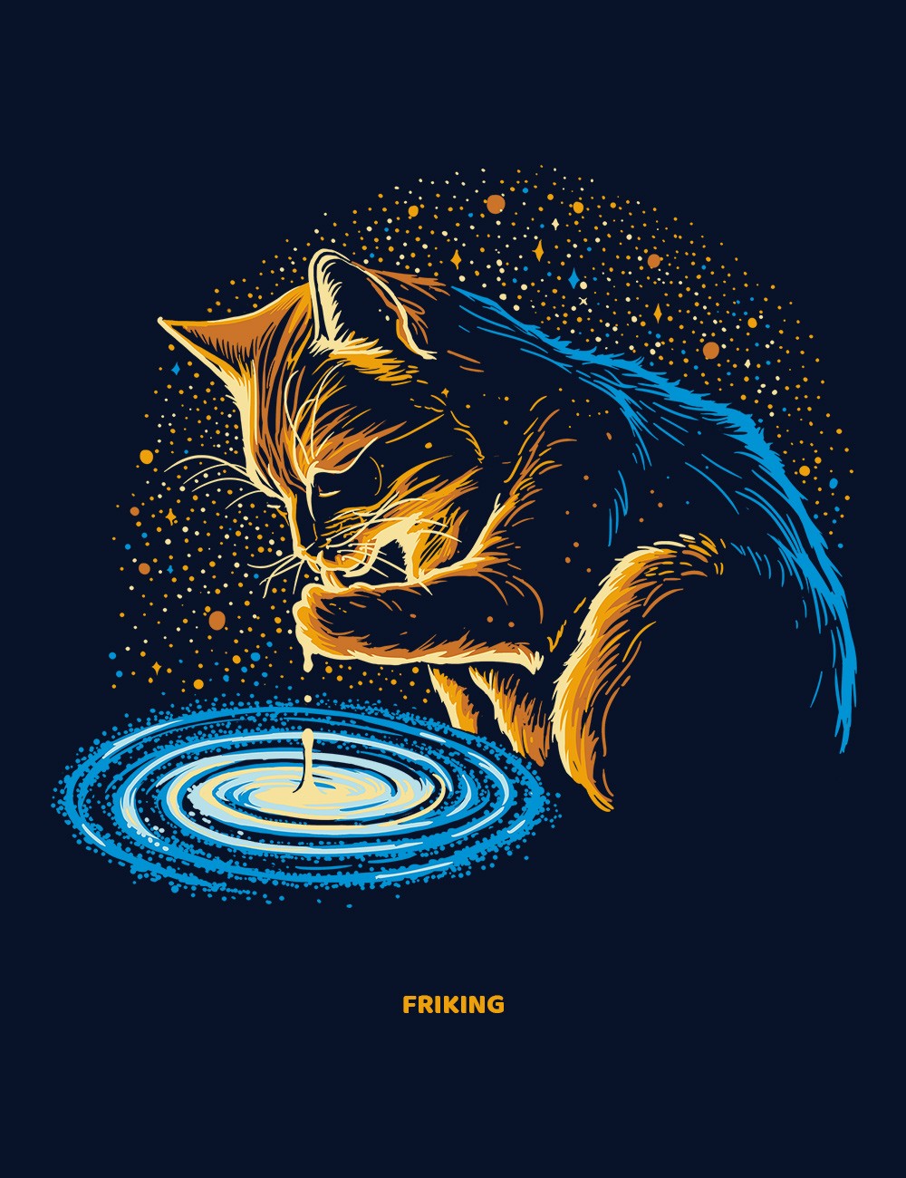 Drinking Cat