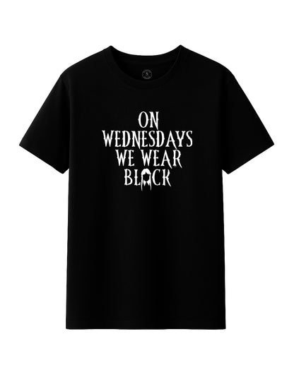 We wear black