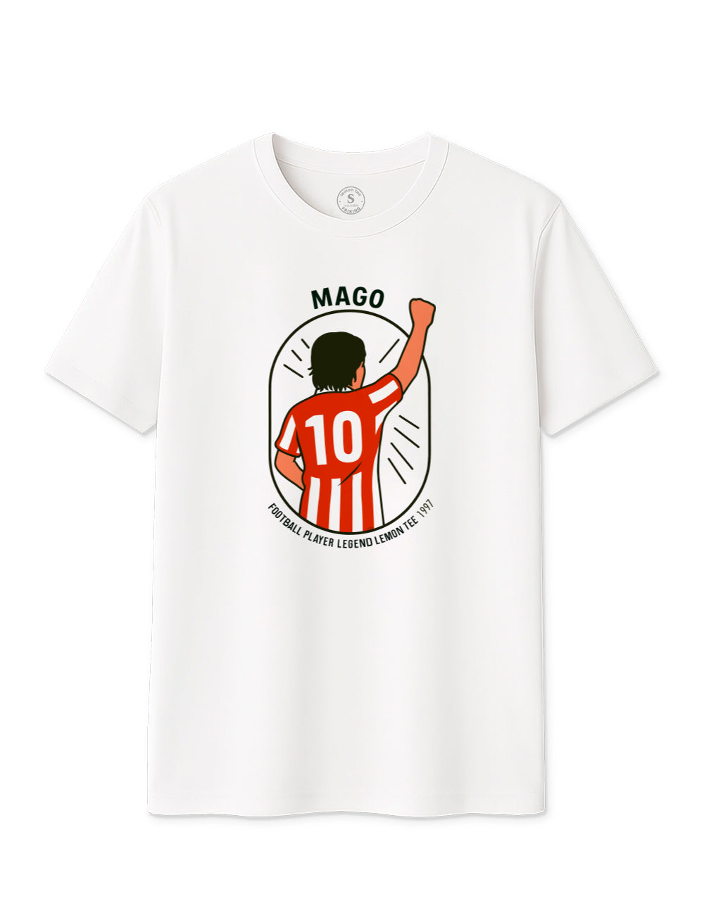 Mago rojo y blanco
